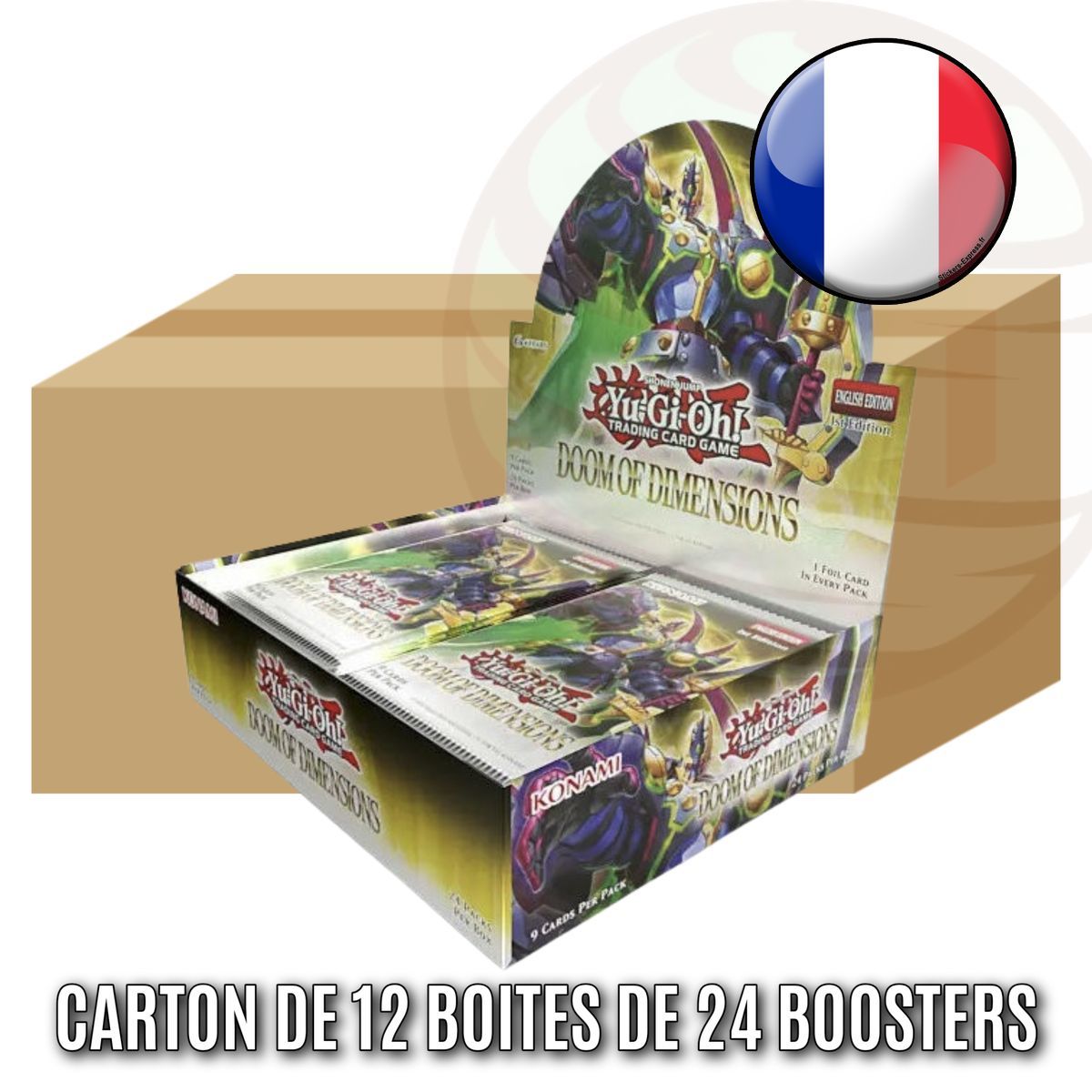 Item Lot de 12 Boites de 24 Boosters - Doom of Dimensions - Yu-Gi-Oh! - DOOD - FR