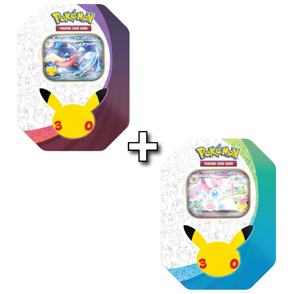Lot de 2 Pokébox - 8 Boosters - Amphinobi ex & Nymphali ex - 30e anniversaire [ME05.5][30C] - Pokémon - FR