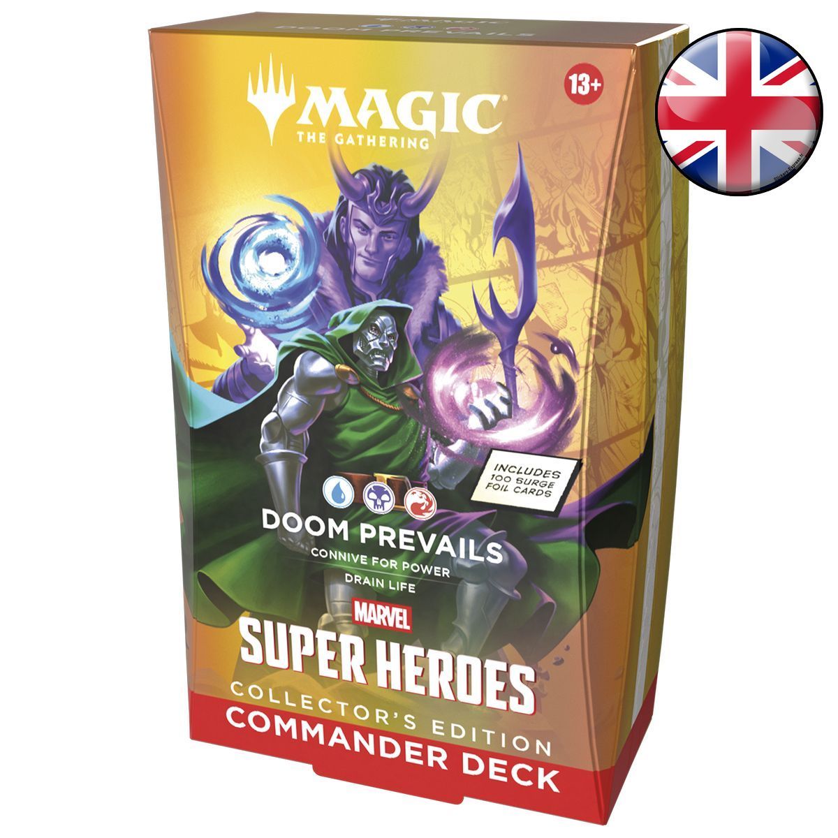 Lot de 4 Decks Commander Edition Collector - Marvel Super Heroes - Magic The Gathering - FR