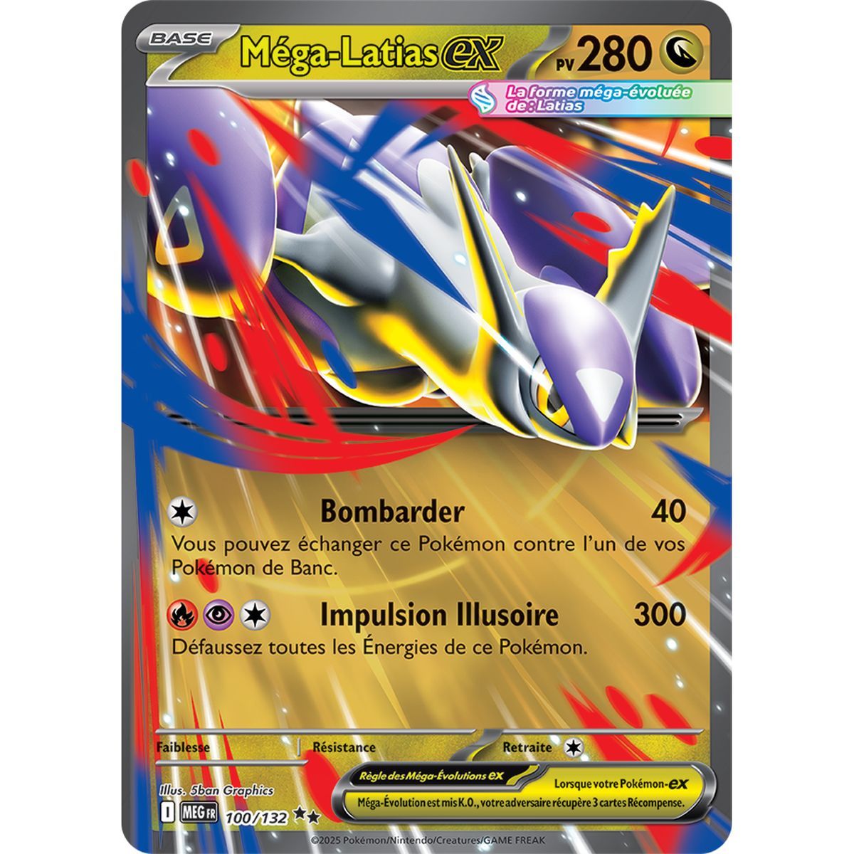 Méga-Latias-ex - Double Rare 100/132 - Méga-Evolution