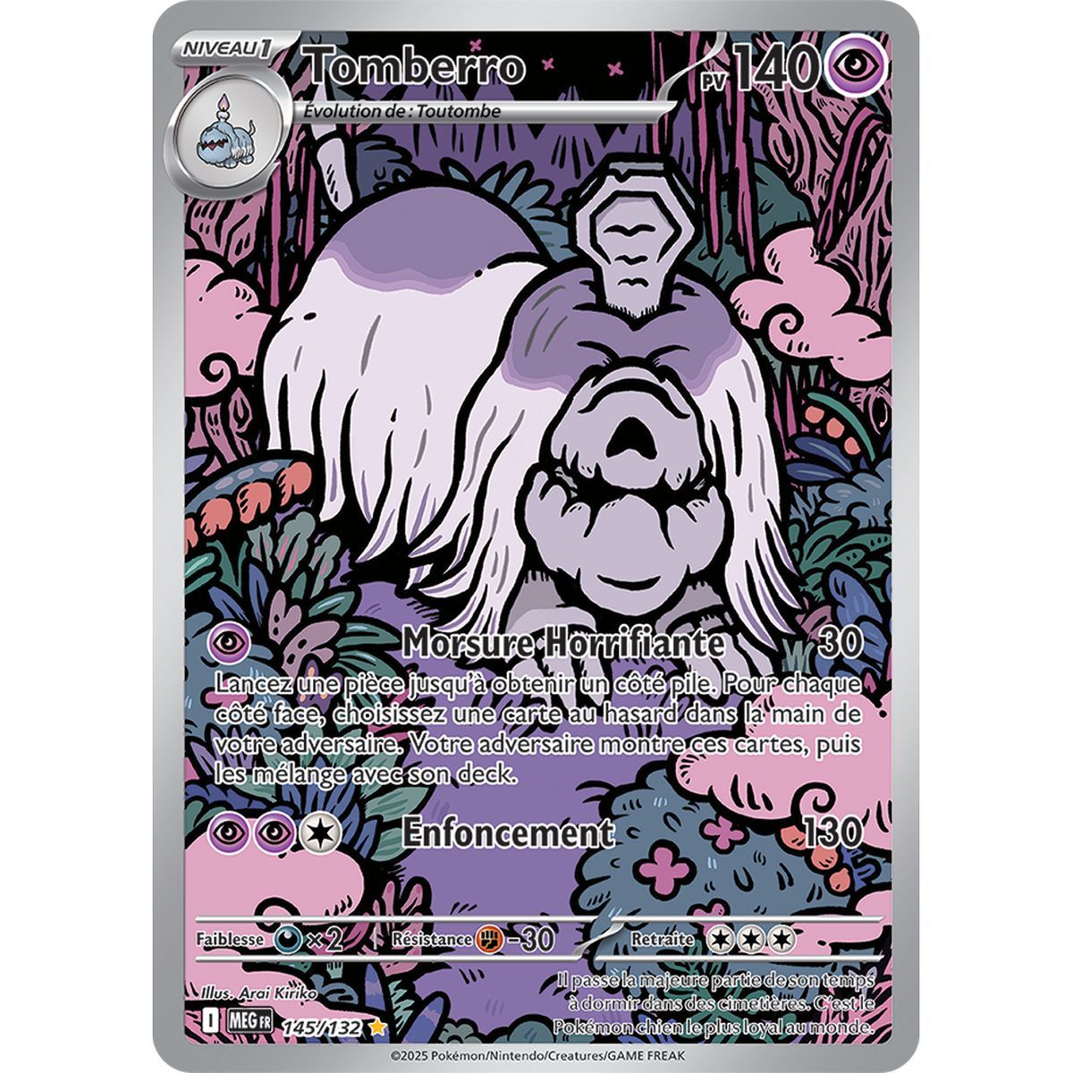Tomberro - Illustration Rare 145/132 - Méga-Evolution