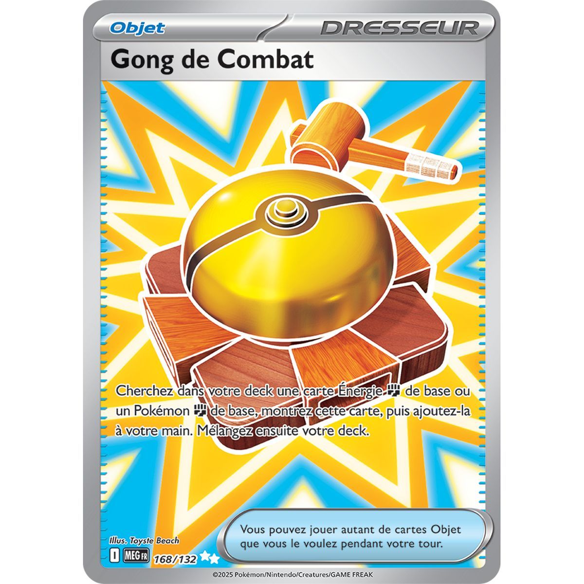 Item Gong de Combat - Ultra Rare 168/132 - Méga-Evolution