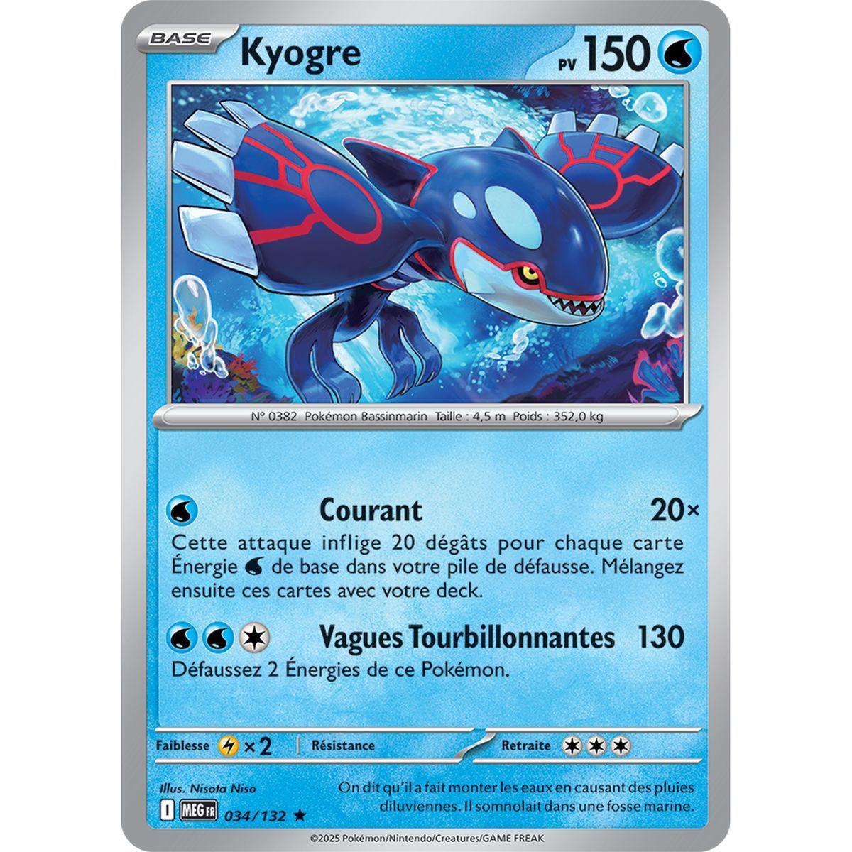 Kyogre - Reverse 34/132 - Méga-Evolution