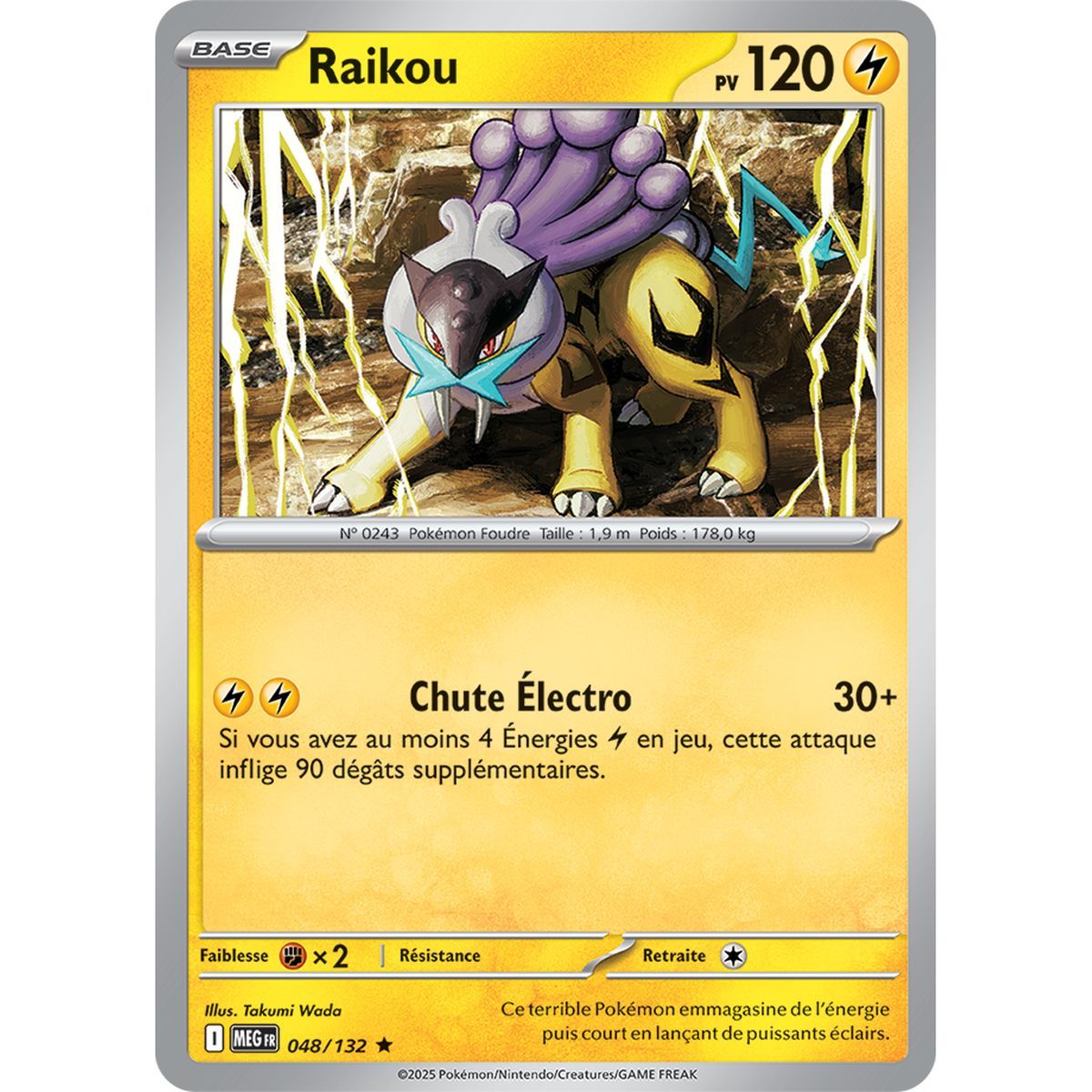 Raikou - Reverse 48/132 - Méga-Evolution