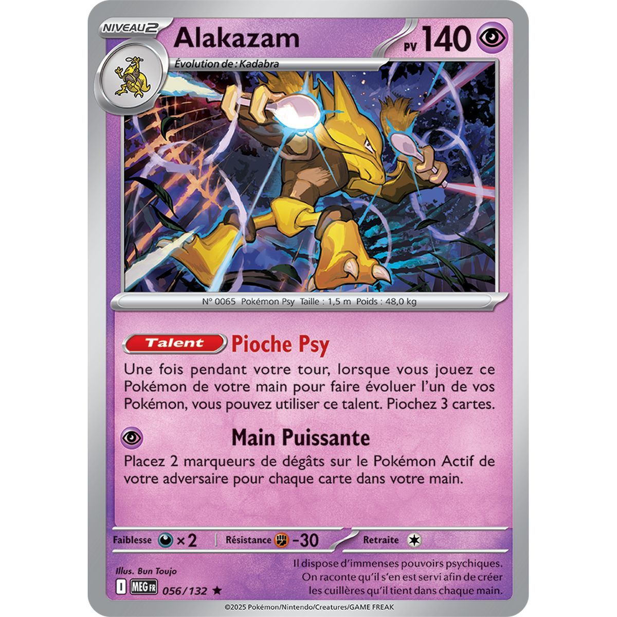 Alakazam - Holo Rare 56/132 - Méga-Evolution