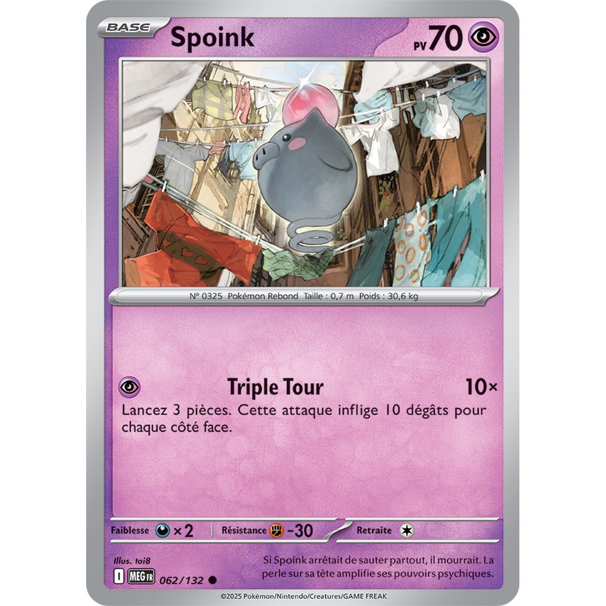 Spoink - Reverse 62/132 - Méga-Evolution