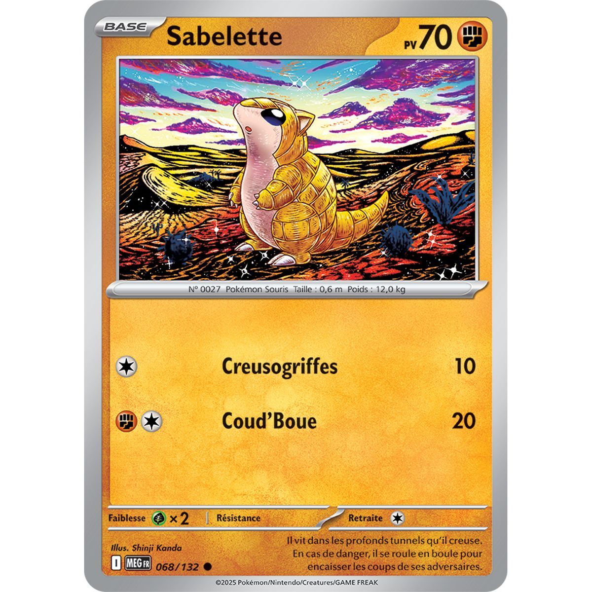 Sabelette - Reverse 68/132 - Méga-Evolution