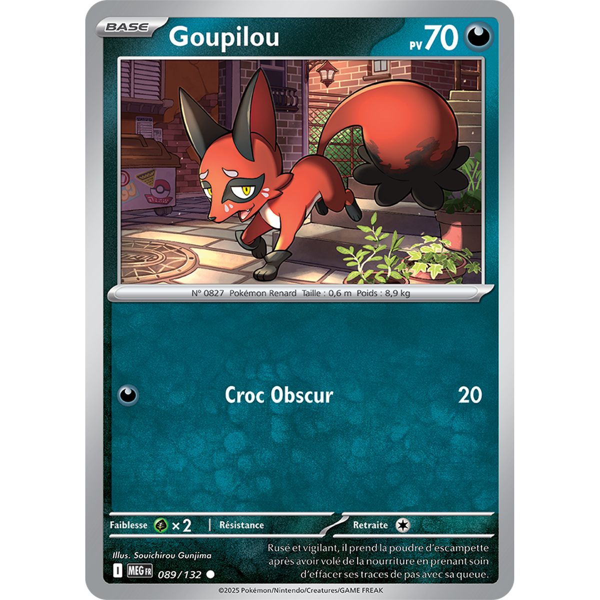 Goupilou - Reverse 89/132 - Méga-Evolution