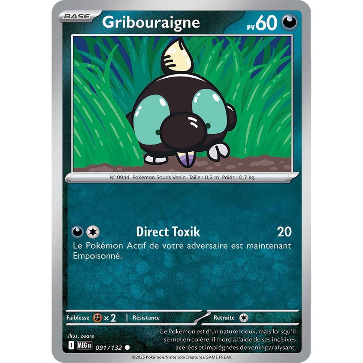 Gribouraigne - Reverse 91/132 - Méga-Evolution