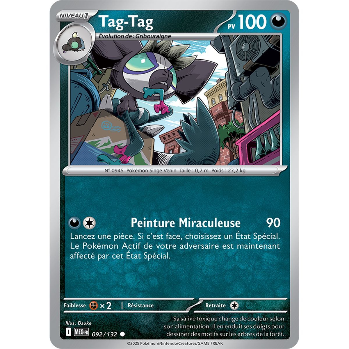 Tag-Tag - Reverse 92/132 - Méga-Evolution