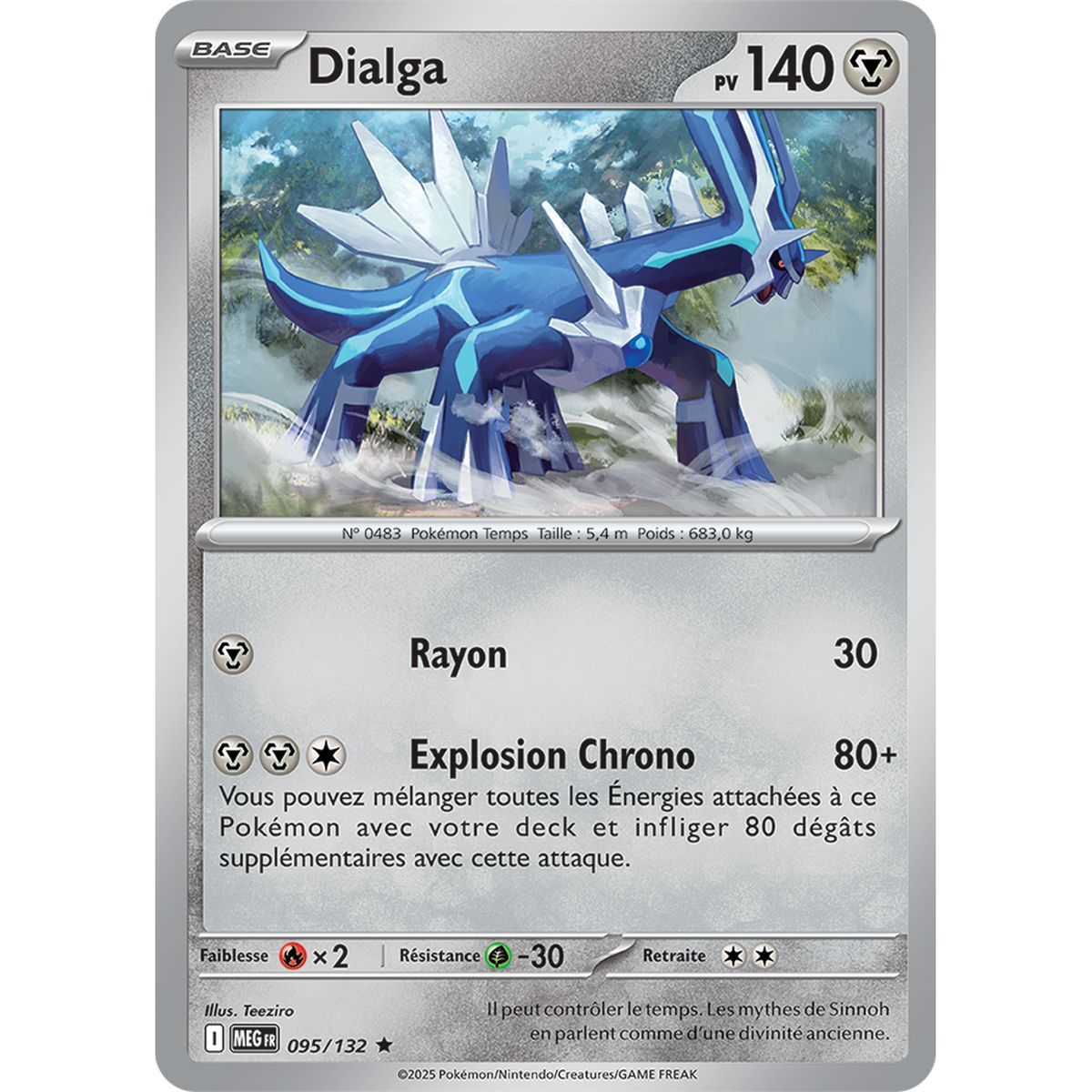 Dialga - Holo Rare 95/132 - Méga-Evolution