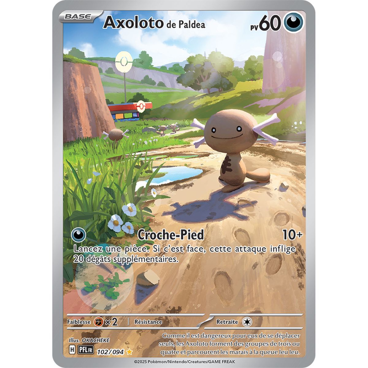 Axoloto de Paldea - Illustration Rare 102/94 - Méga-Evolution 2 Flammes Fantasmagoriques