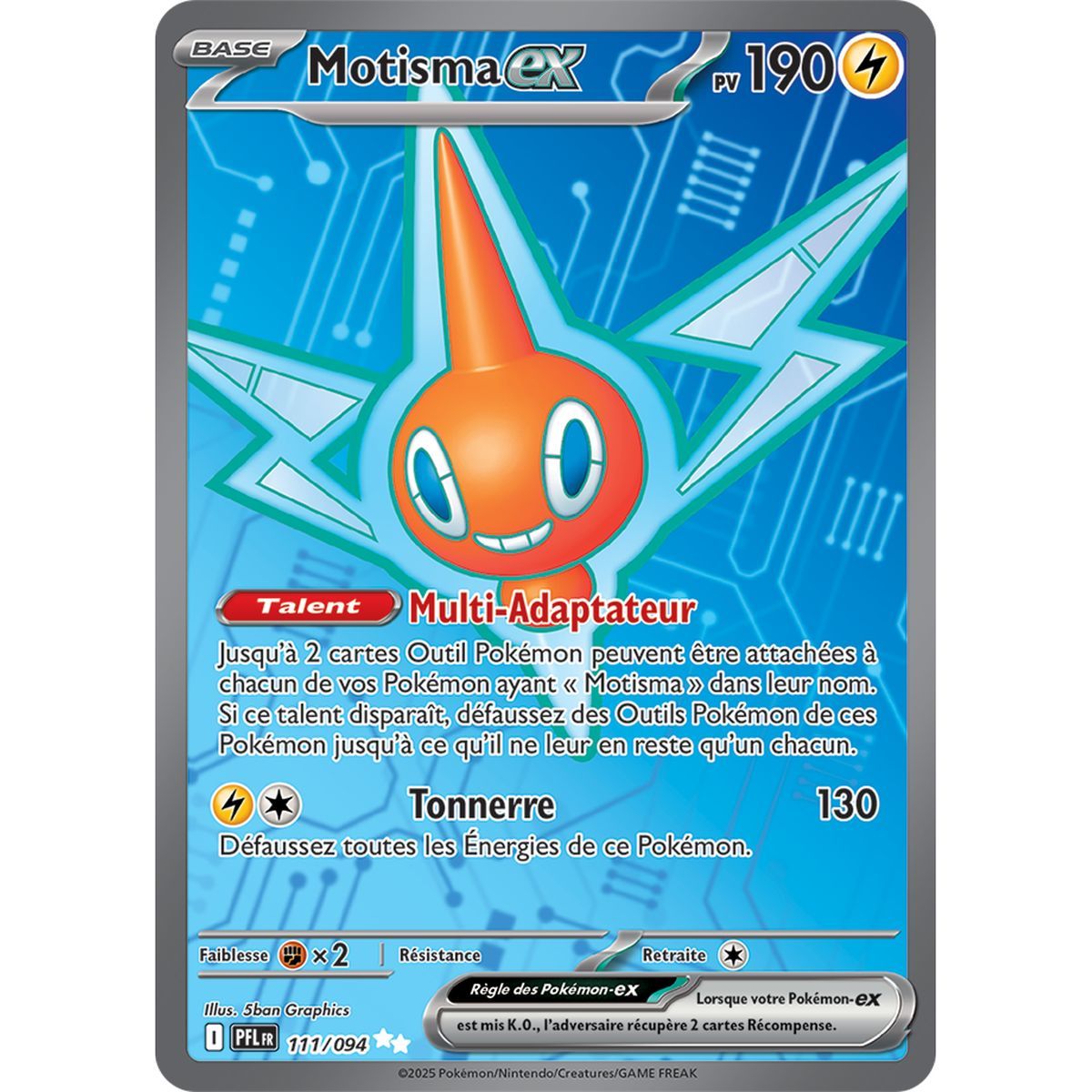 Motisma-ex - Ultra Rare 111/94 - Méga-Evolution 2 Flammes Fantasmagoriques