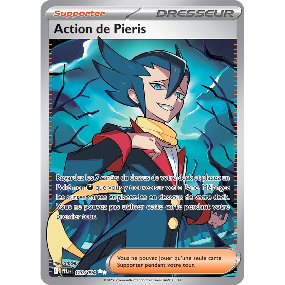 Action de Pieris - Ultra Rare 120/94 - Méga-Evolution 2 Flammes Fantasmagoriques