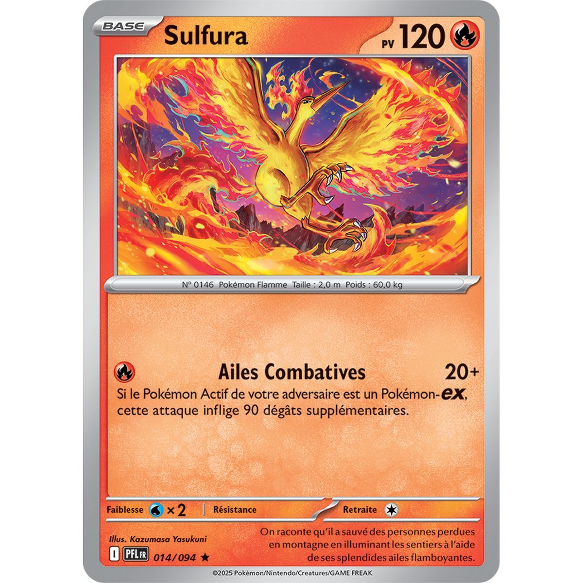 Sulfura - Holo Rare 14/94 - Méga-Evolution 2 Flammes Fantasmagoriques