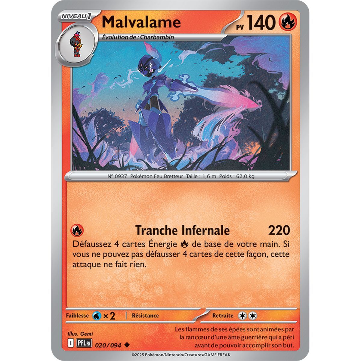 Malvalame - Reverse 20/94 - Méga-Evolution 2 Flammes Fantasmagoriques