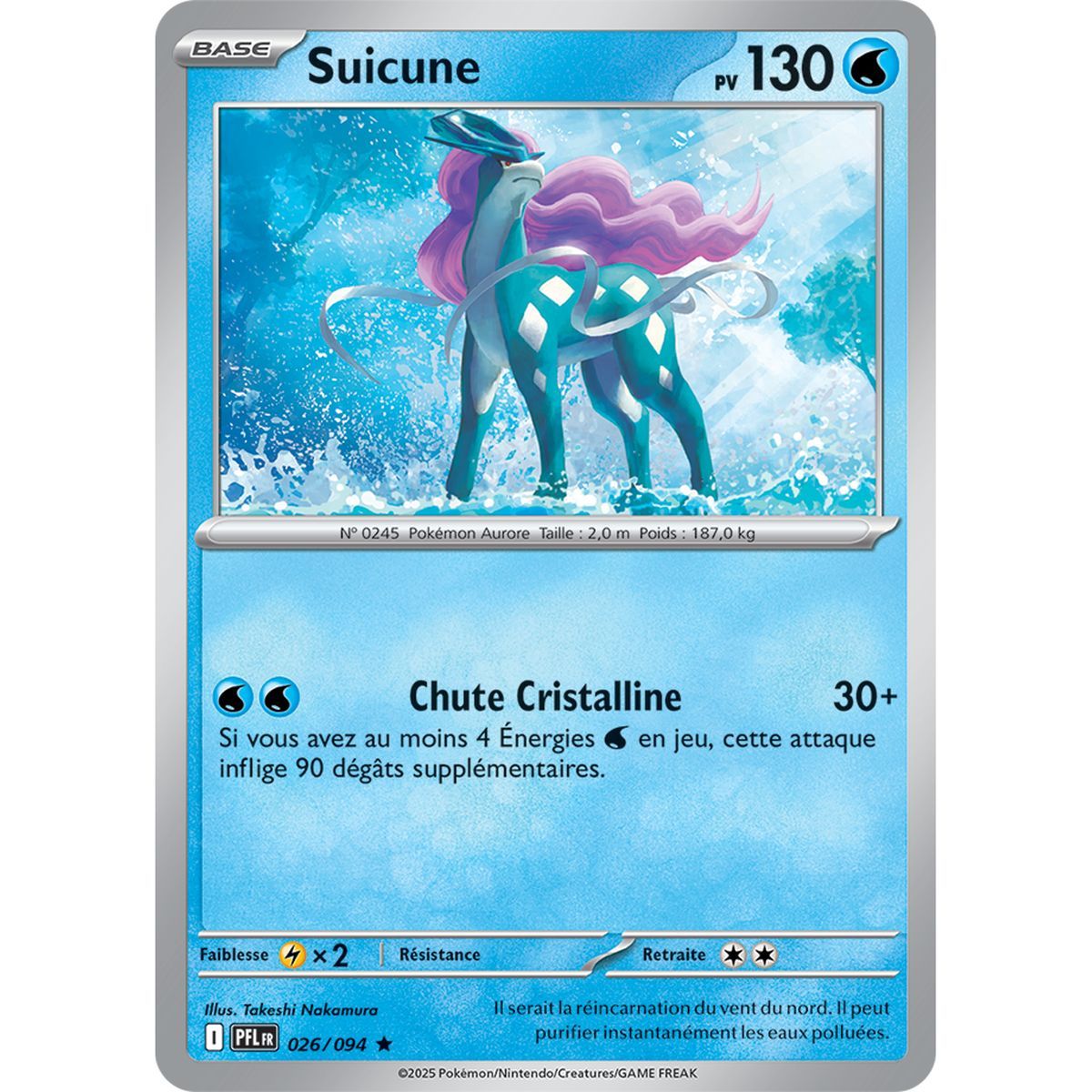 Suicune - Holo Rare 26/94 - Méga-Evolution 2 Flammes Fantasmagoriques