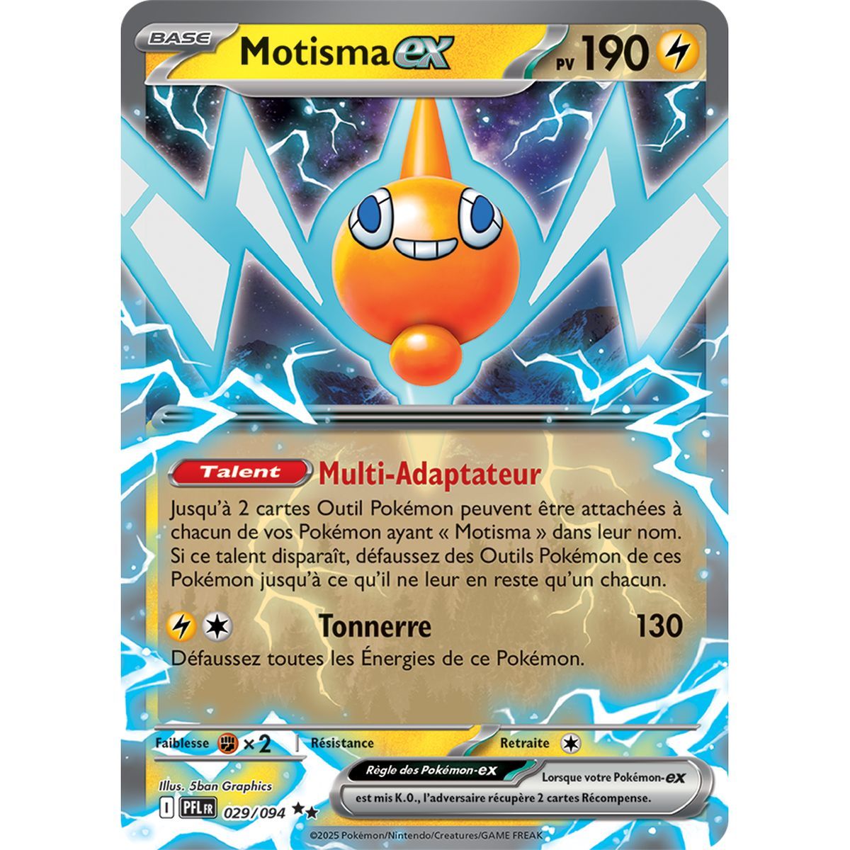 Motisma-ex - Double Rare 29/94 - Méga-Evolution 2 Flammes Fantasmagoriques
