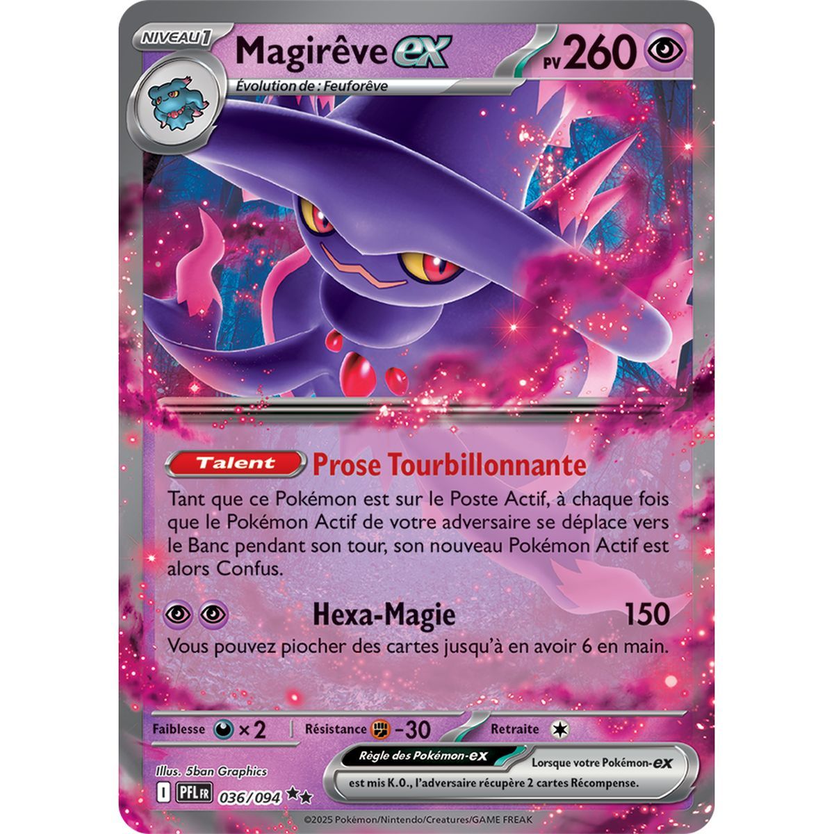 Magirêve-ex - Double Rare 36/94 - Méga-Evolution 2 Flammes Fantasmagoriques