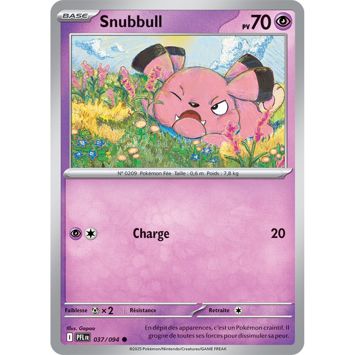 Snubbull - Reverse 37/94 - Méga-Evolution 2 Flammes Fantasmagoriques