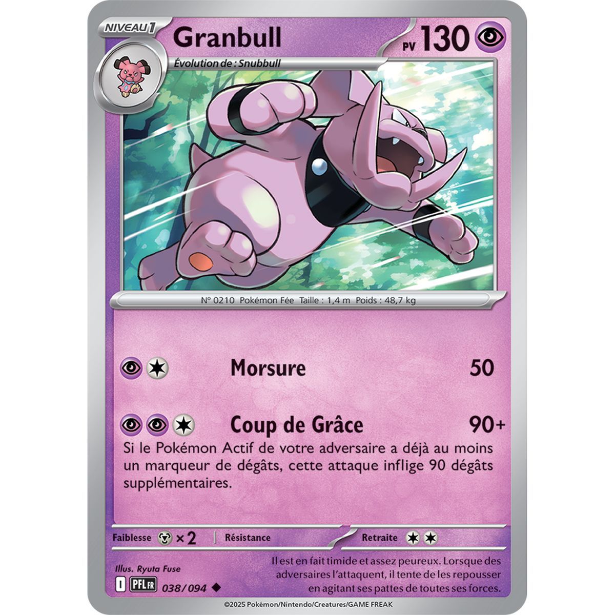 Granbull - Peu Commune 38/94 - Méga-Evolution 2 Flammes Fantasmagoriques