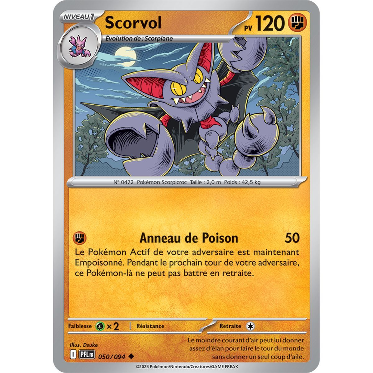 Scorvol - Reverse 50/94 - Méga-Evolution 2 Flammes Fantasmagoriques