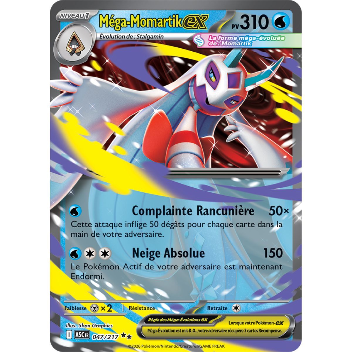 Méga-Momartik EX - Double Rare 47/217 - ME02.5 - Pokémon - Méga-Évolution Héros Transcendants