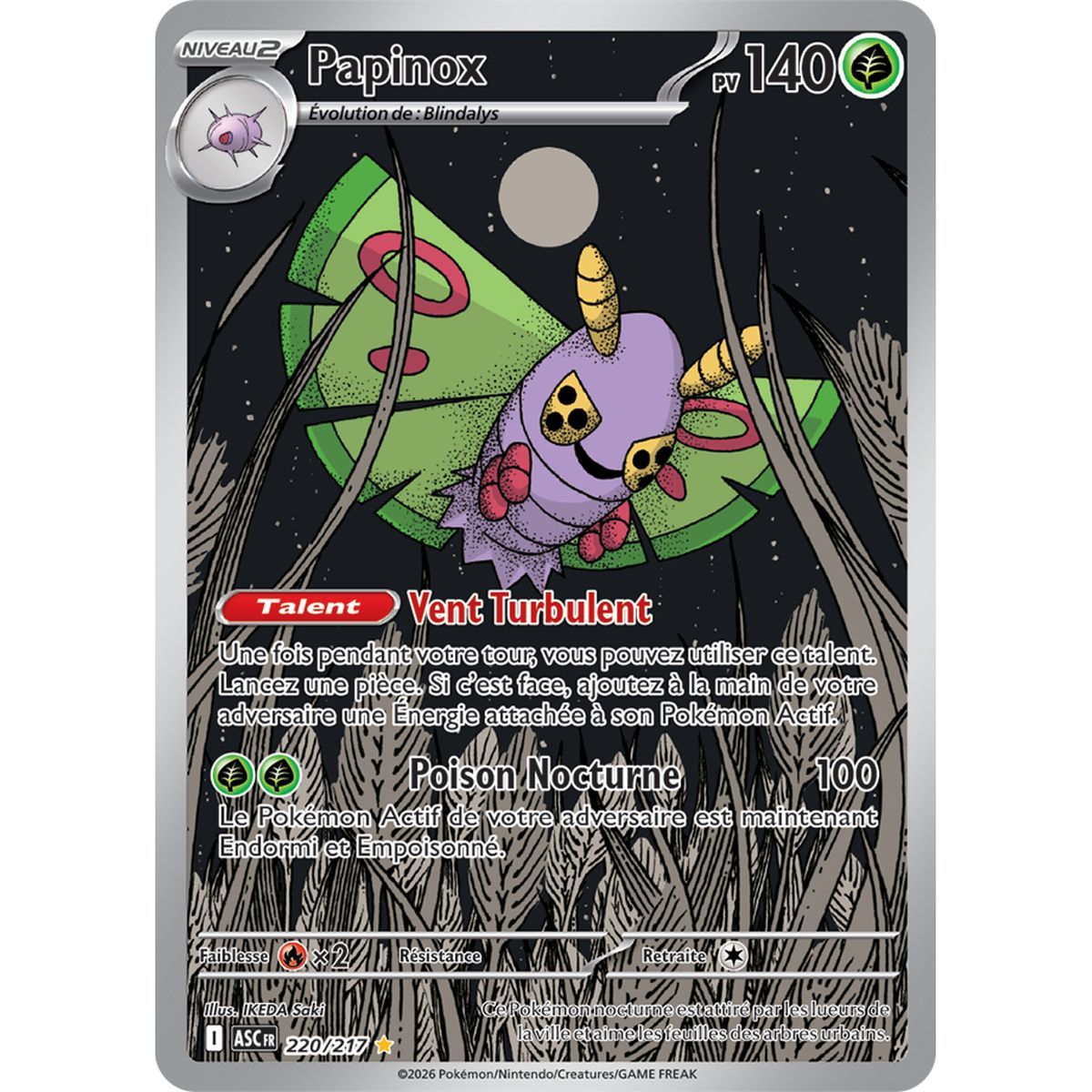 Papinox - Illustration Rare 220/217 - ME02.5 - Pokémon - Méga-Évolution Héros Transcendants