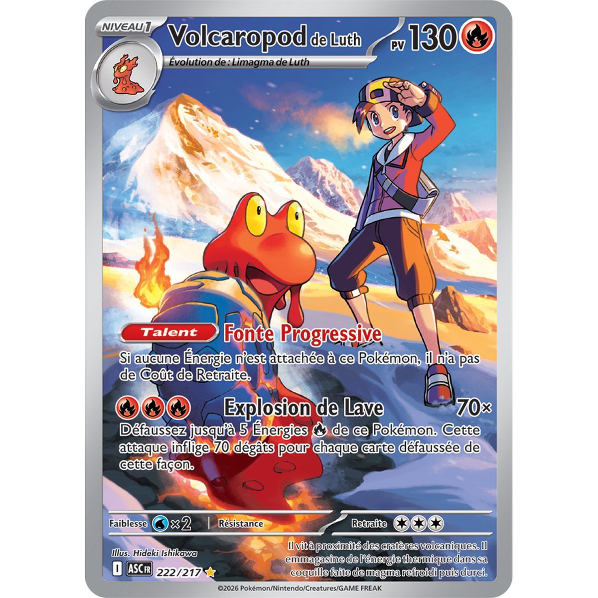 Volcaropod de Luth - Illustration Rare 222/217 - ME02.5 - Pokémon - Méga-Évolution Héros Transcendants