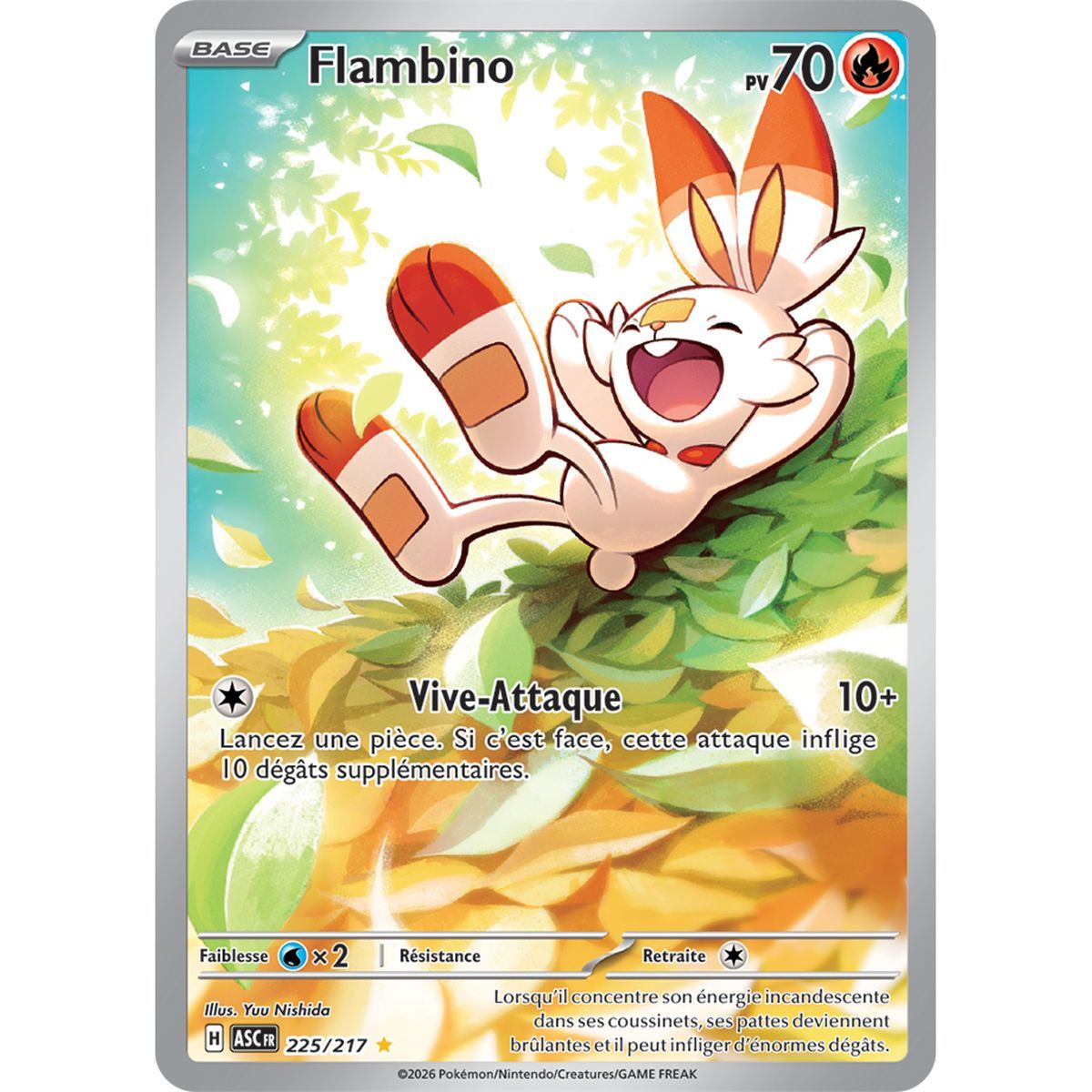 Flambino - Illustration Rare 225/217 - ME02.5 - Pokémon - Méga-Évolution Héros Transcendants