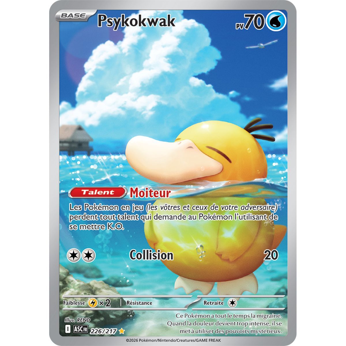Psykokwak - Illustration Rare 226/217 - ME02.5 - Pokémon - Méga-Évolution Héros Transcendants