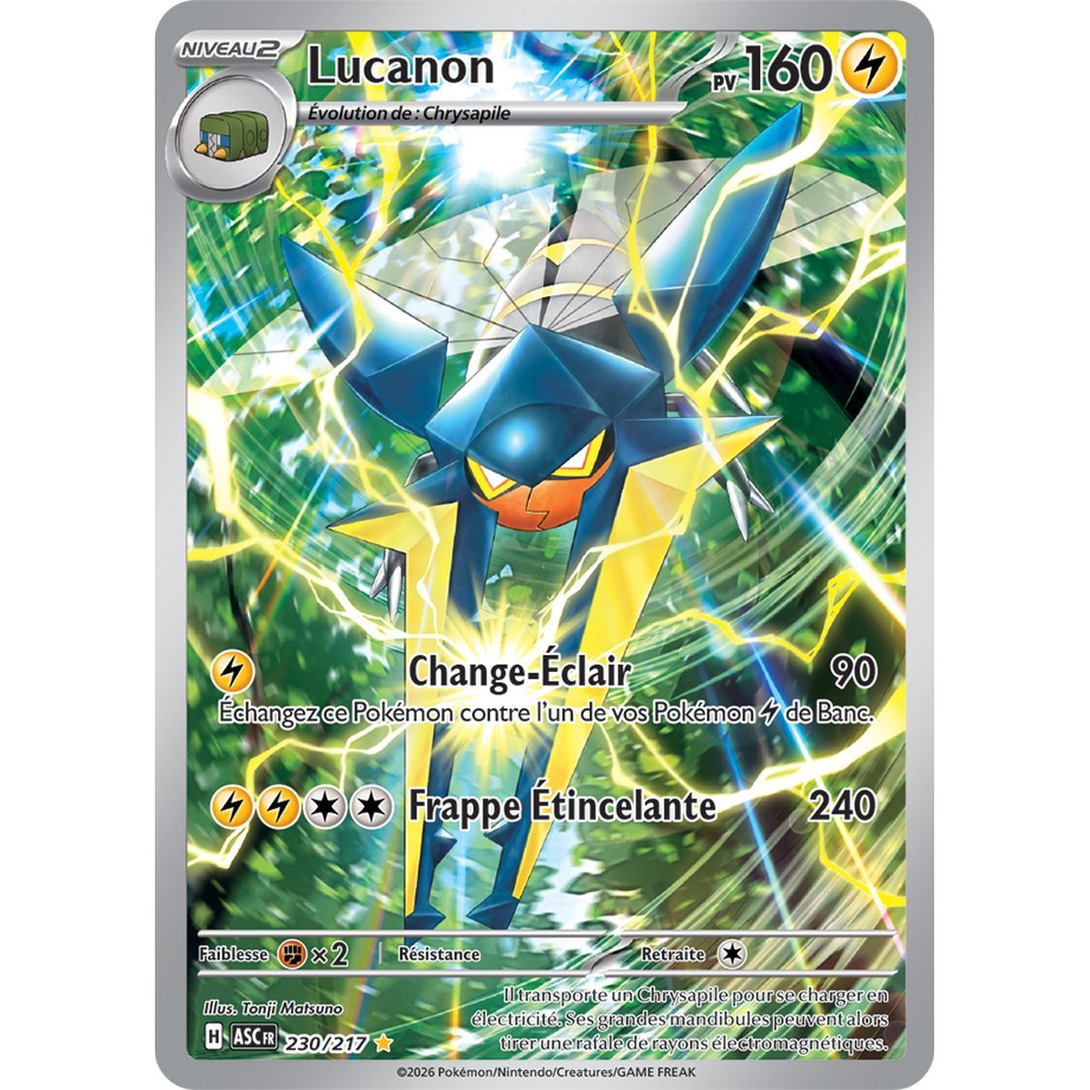 Lucanon - Illustration Rare 230/217 - ME02.5 - Pokémon - Méga-Évolution Héros Transcendants