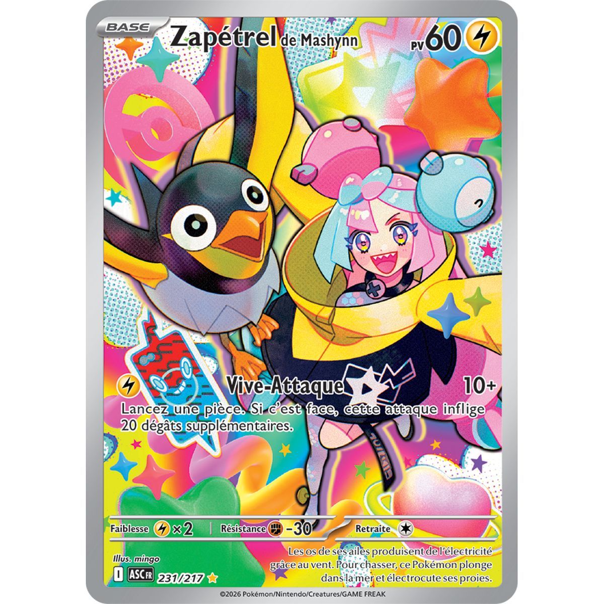 Zapétrel de Mashynn - Illustration Rare 231/217 - ME02.5 - Pokémon - Méga-Évolution Héros Transcendants