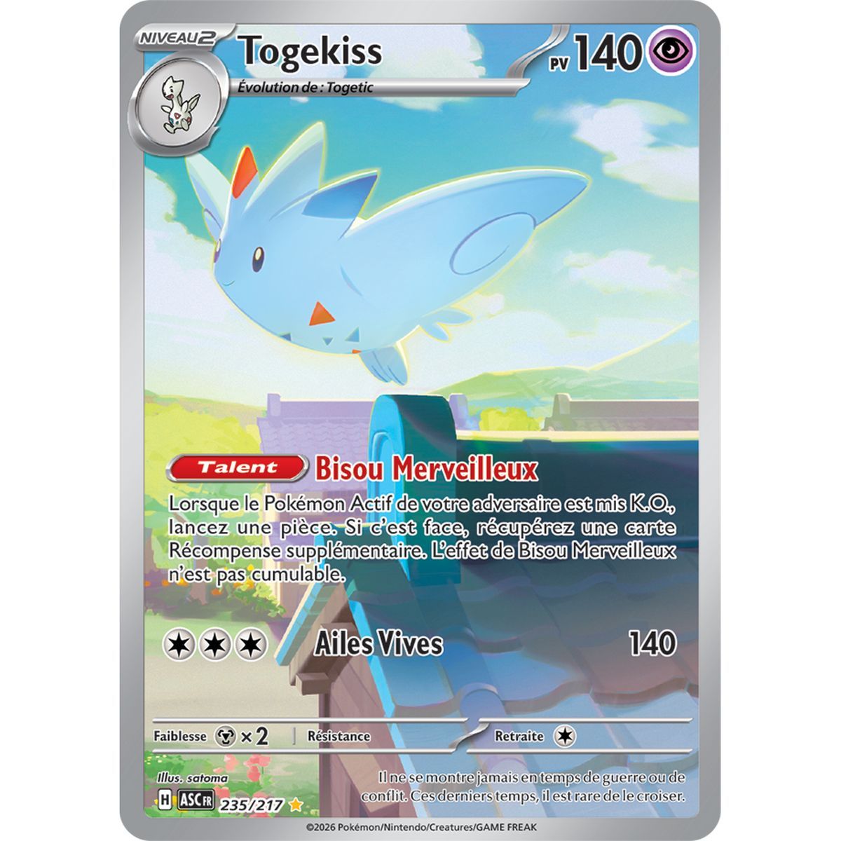 Togekiss - Illustration Rare 235/217 - ME02.5 - Pokémon - Méga-Évolution Héros Transcendants
