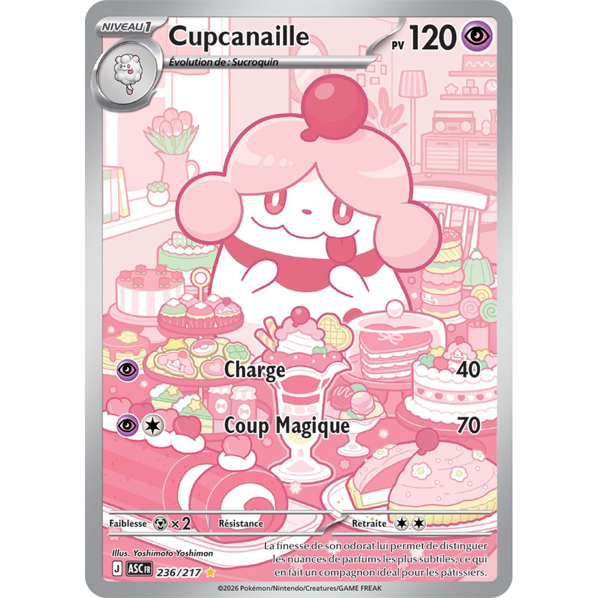 Cupcanaille - Illustration Rare 236/217 - ME02.5 - Pokémon - Méga-Évolution Héros Transcendants