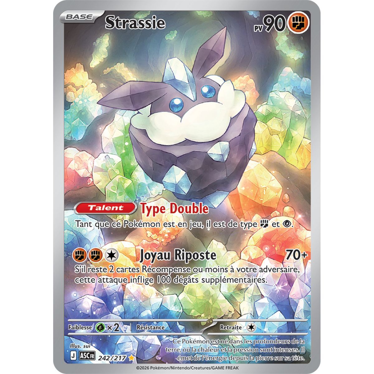 Strassie - Illustration Rare 242/217 - ME02.5 - Pokémon - Méga-Évolution Héros Transcendants