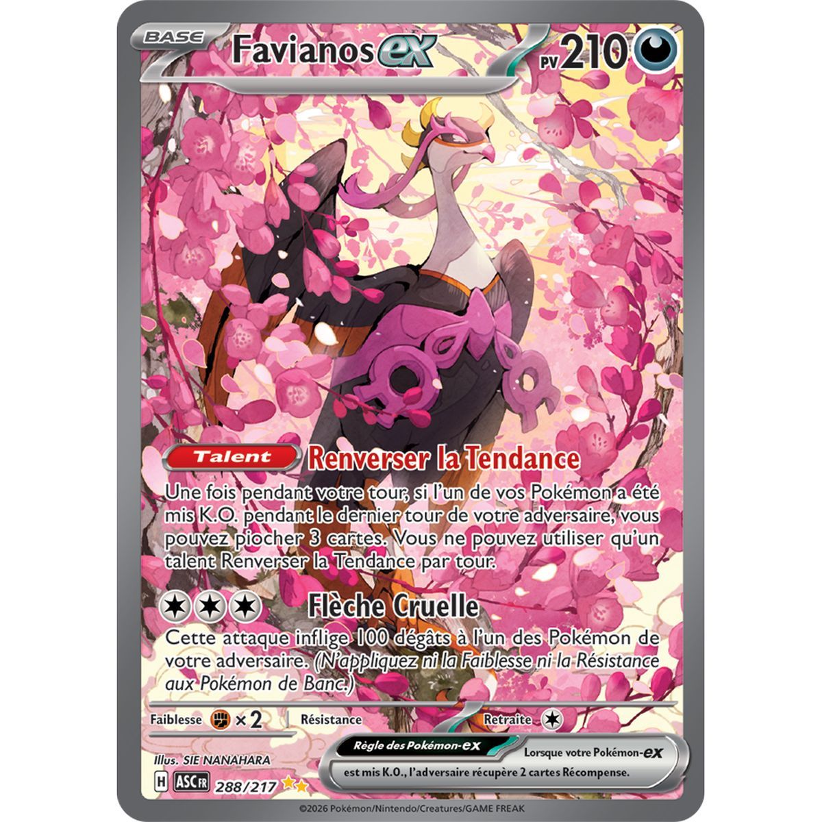 Favianos EX - Special Illustration Rare 288/217 - ME02.5 - Pokémon - Méga-Évolution Héros Transcendants