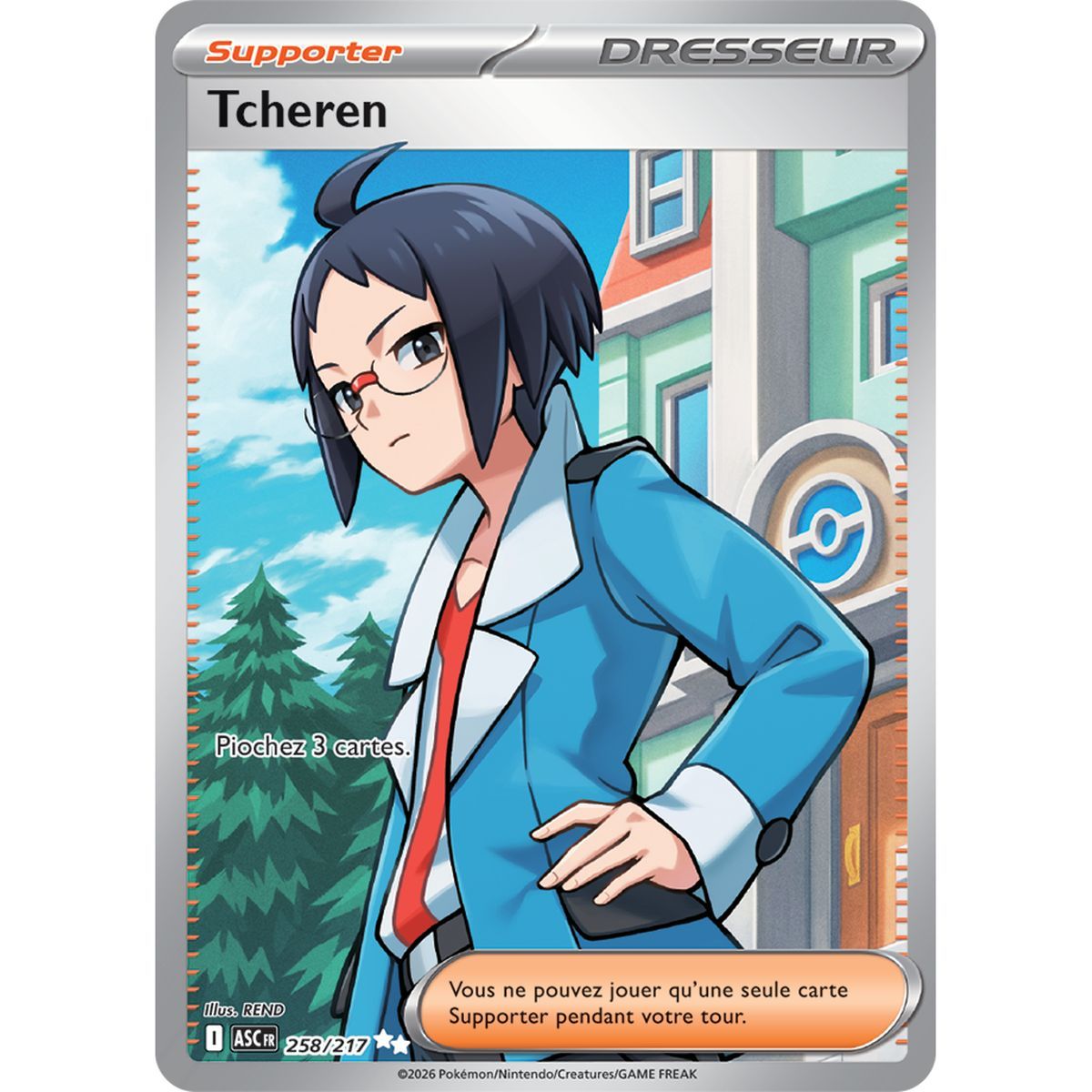 Tcheren - Ultra Rare 258/217 - ME02.5 - Pokémon - Méga-Évolution Héros Transcendants