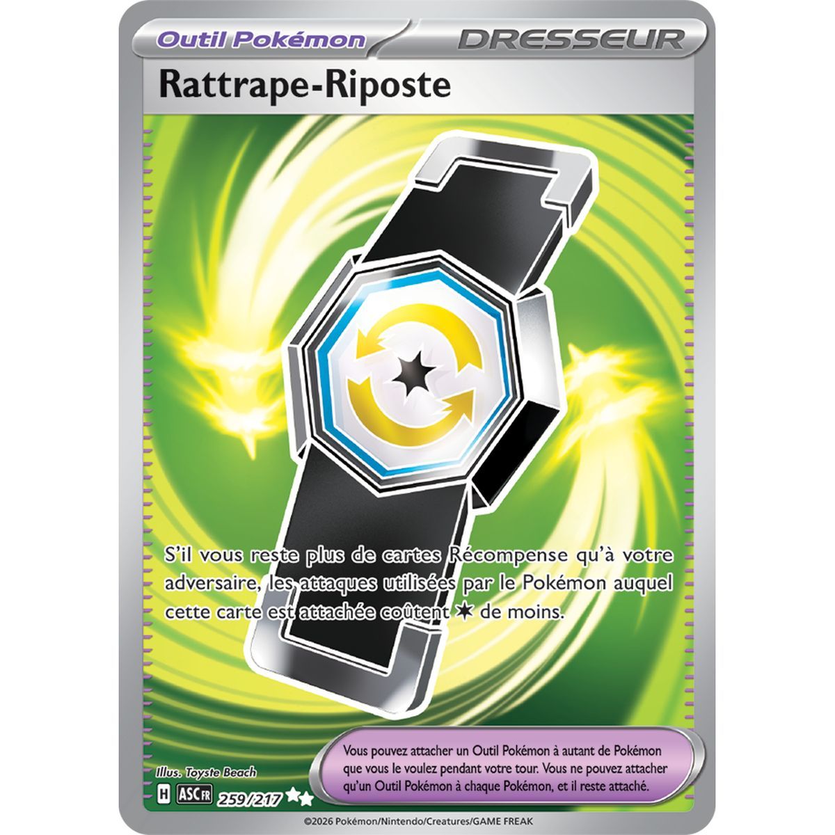 Rattrape-Riposte - Ultra Rare 259/217 - ME02.5 - Pokémon - Méga-Évolution Héros Transcendants