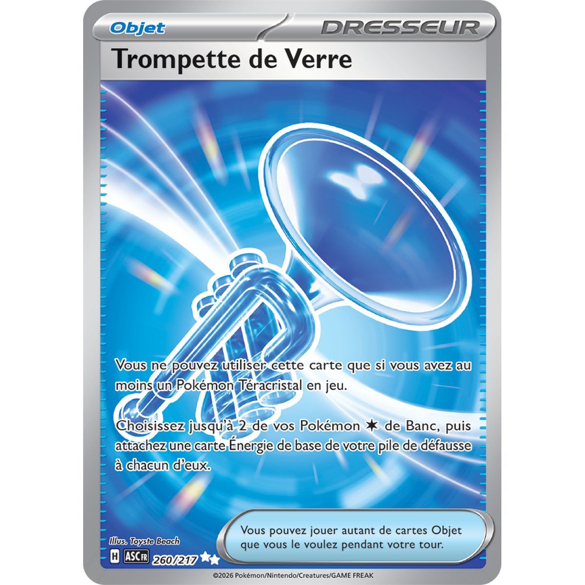 Trompette de Verre - Ultra Rare 260/217 - ME02.5 - Pokémon - Méga-Évolution Héros Transcendants