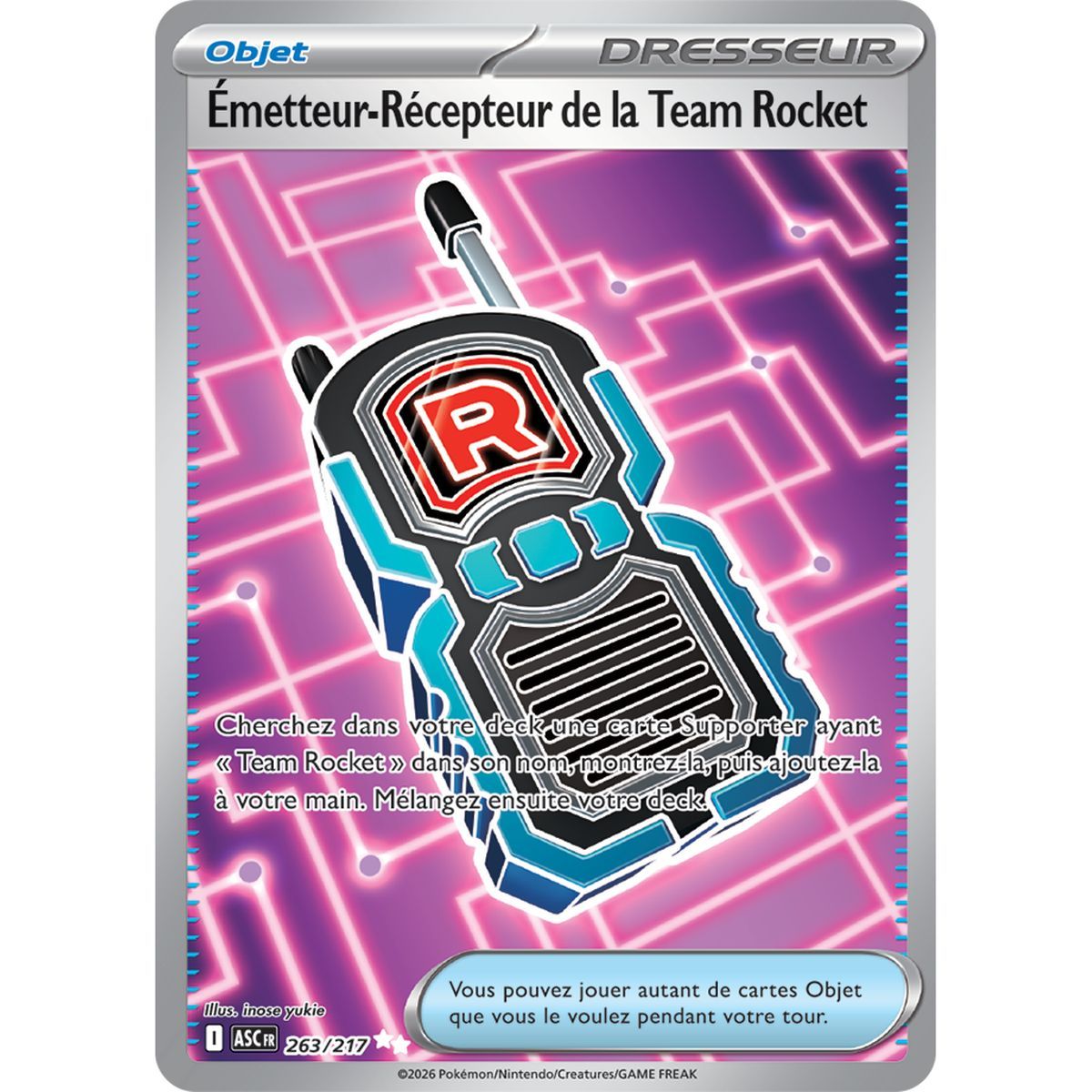 Émetteur-Récepteur de la Team Rocket - Ultra Rare 263/217 - ME02.5 - Pokémon - Méga-Évolution Héros Transcendants