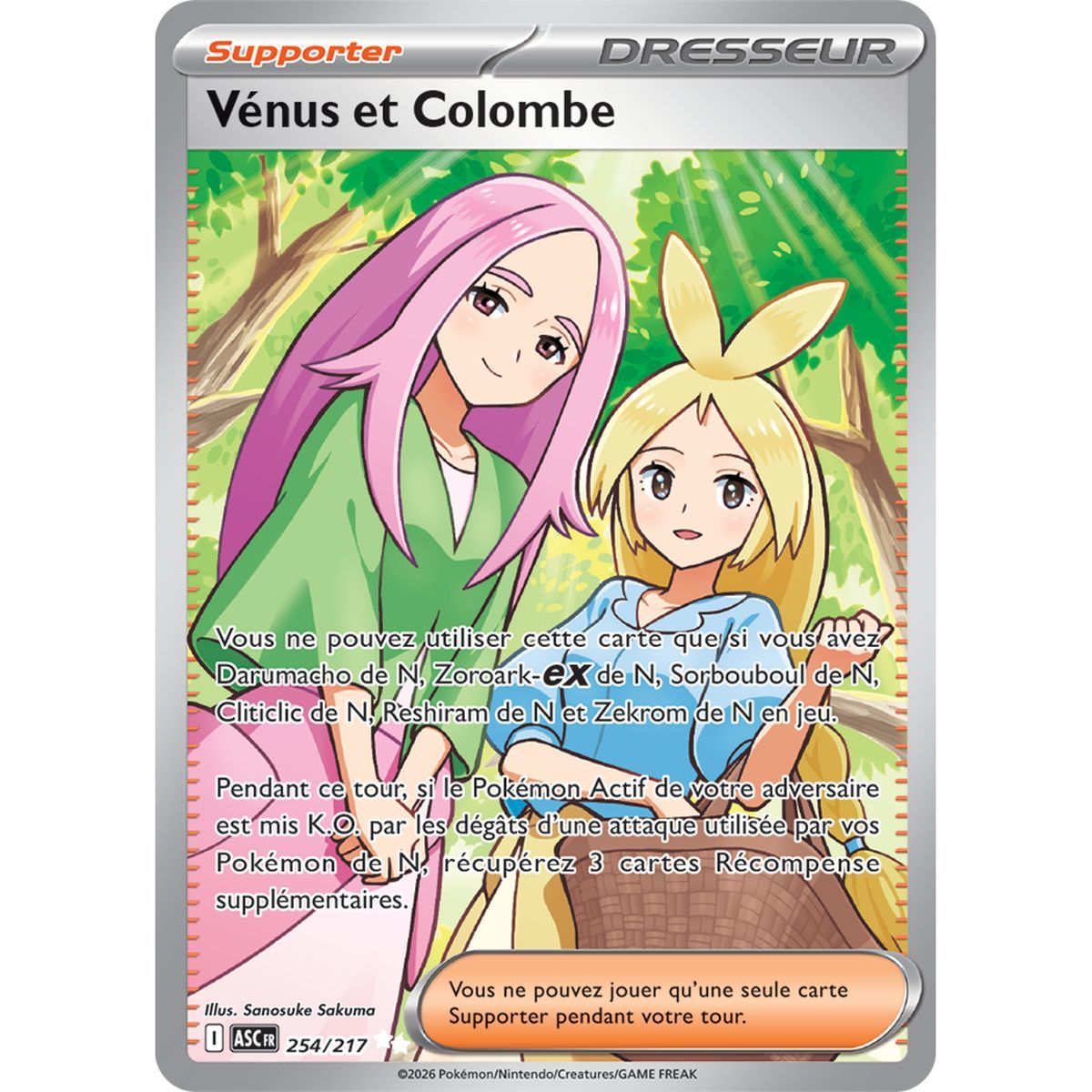 Vénus et Colombe - Ultra Rare 254/217 - ME02.5 - Pokémon - Méga-Évolution Héros Transcendants