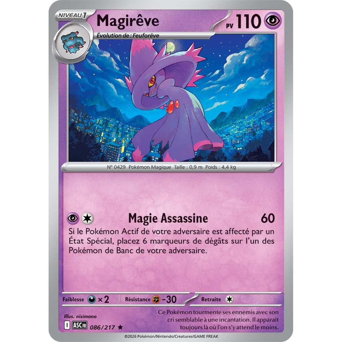Magirêve - Holo Rare 86/217 - ME02.5 - Pokémon - Méga-Évolution Héros Transcendants