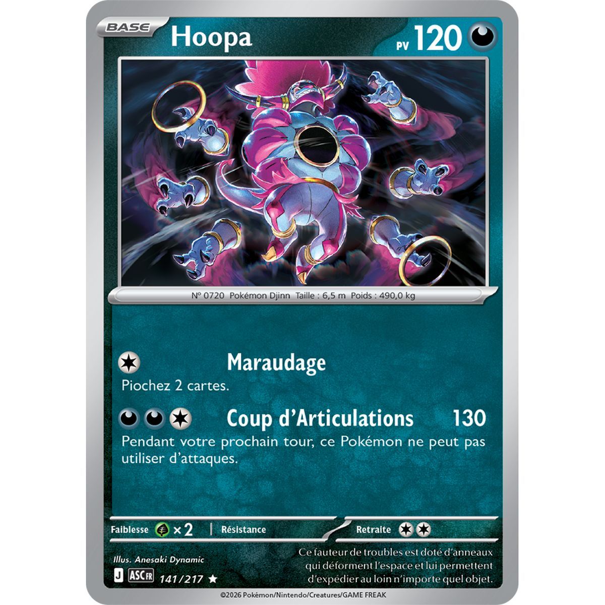 Hoopa - Holo Rare 141/217 - ME02.5 - Pokémon - Méga-Évolution Héros Transcendants