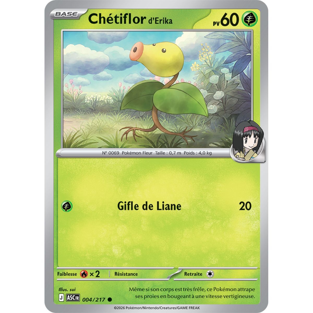 Chétiflor d’Erika - Reverse Pokéball 4/217 - ME02.5 - Pokémon - Méga-Évolution Héros Transcendants