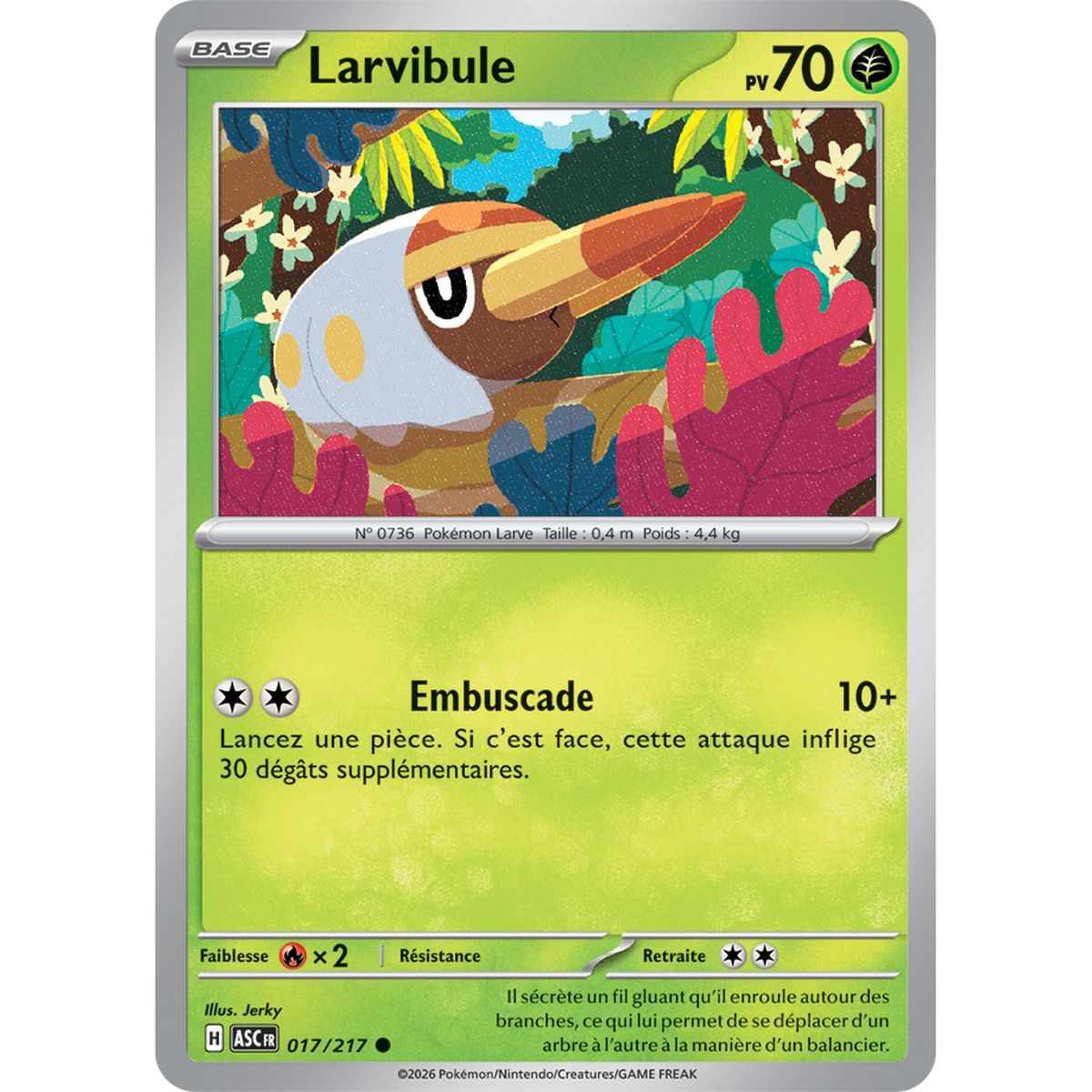 Larvibule - Reverse Pokéball 17/217 - ME02.5 - Pokémon - Méga-Évolution Héros Transcendants