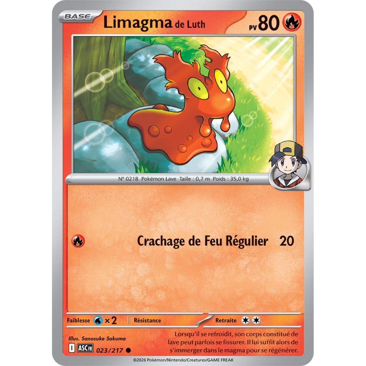 Limagma de Luth - Reverse Pokéball 23/217 - ME02.5 - Pokémon - Méga-Évolution Héros Transcendants