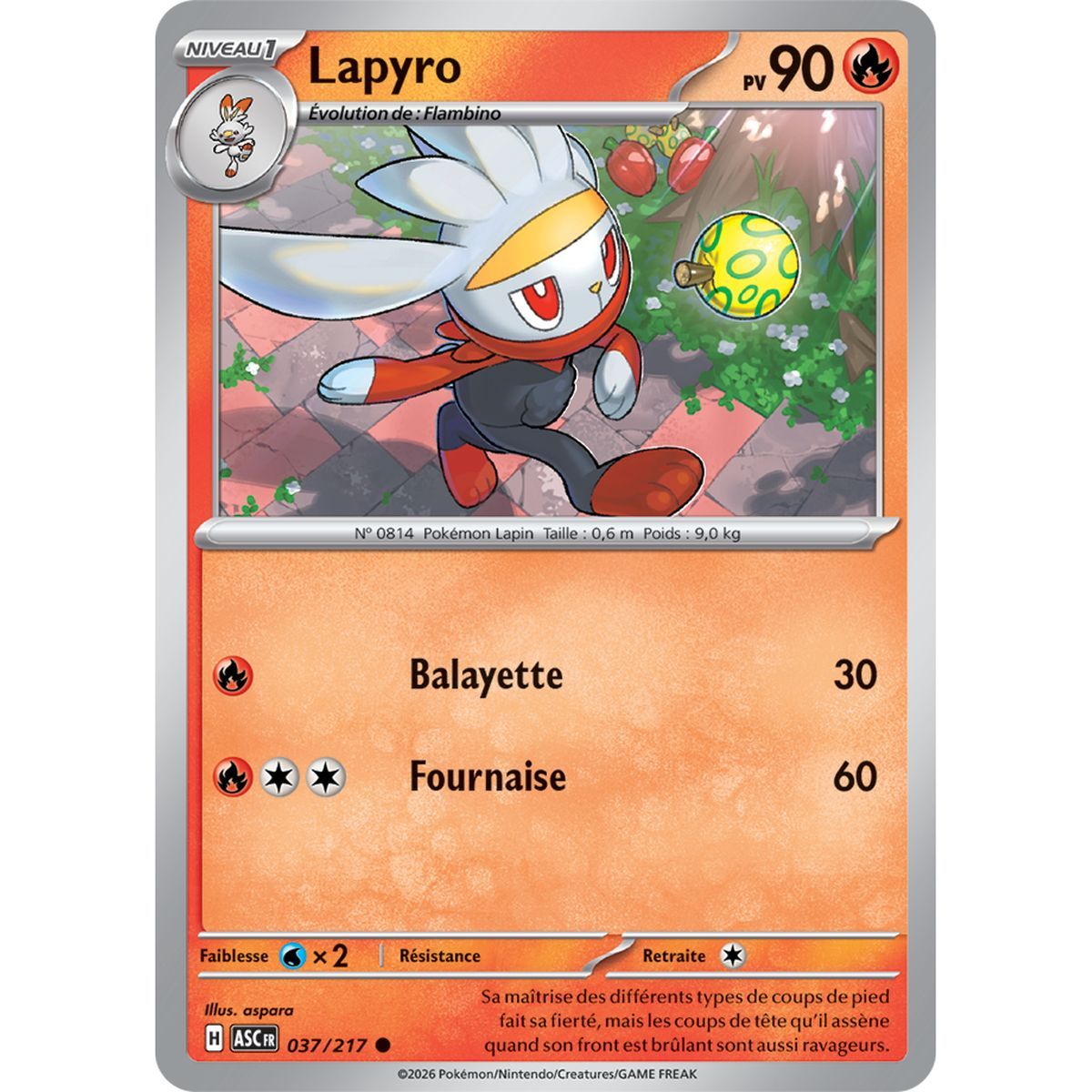 Lapyro - Reverse Pokéball 37/217 - ME02.5 - Pokémon - Méga-Évolution Héros Transcendants