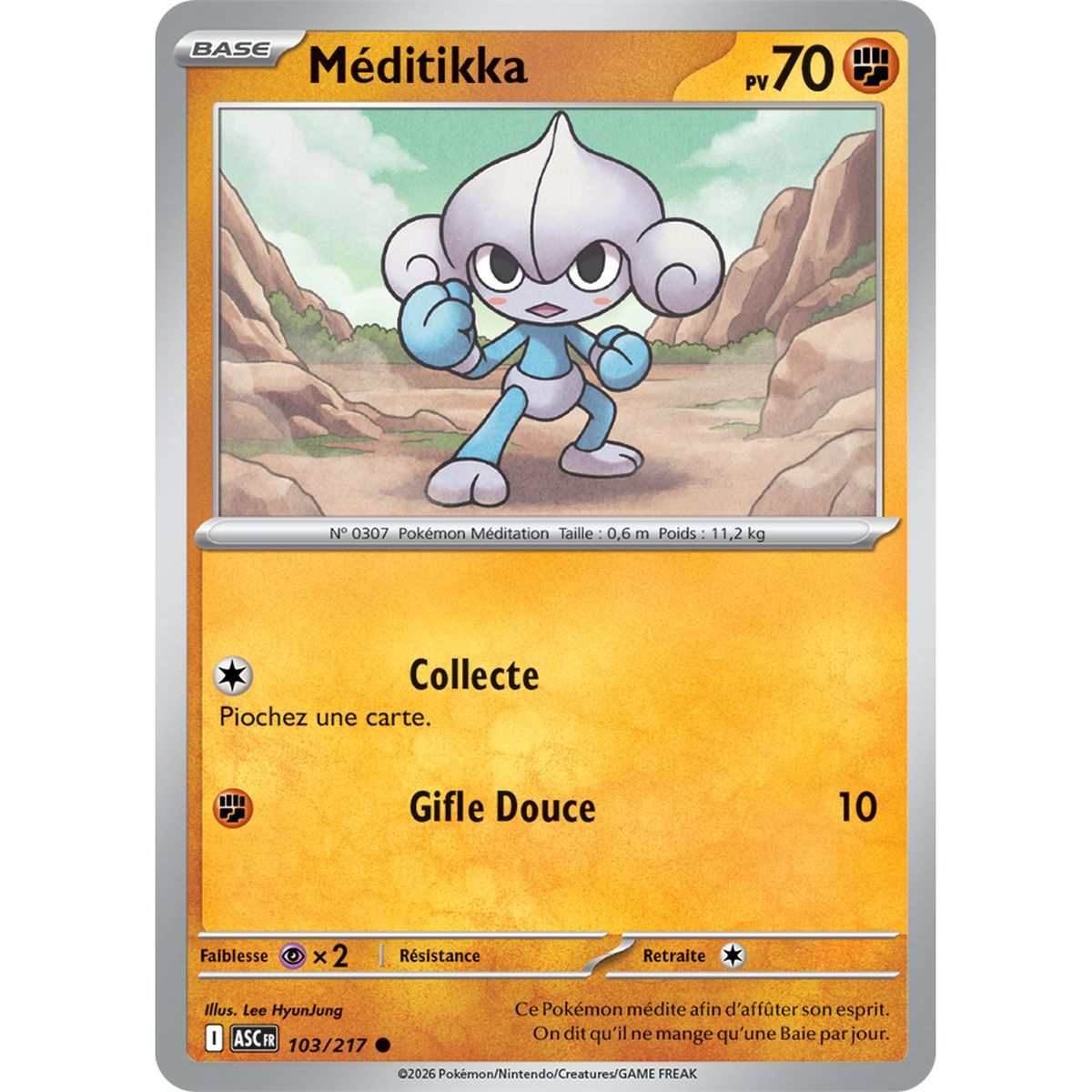 Méditikka - Reverse Pokéball 103/217 - ME02.5 - Pokémon - Méga-Évolution Héros Transcendants