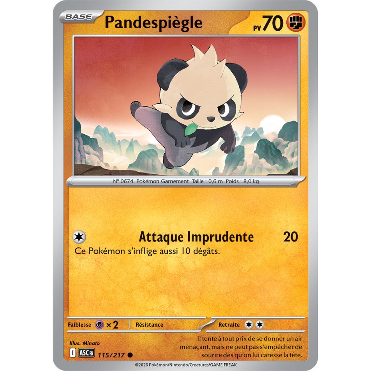 Pandespiègle - Reverse Pokéball 115/217 - ME02.5 - Pokémon - Méga-Évolution Héros Transcendants